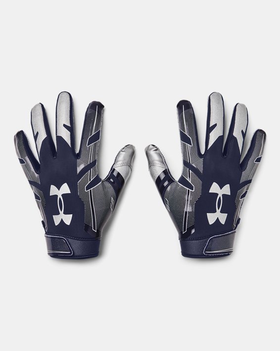 Men's UA F8 Football Gloves, Navy, pdpMainDesktop image number 0